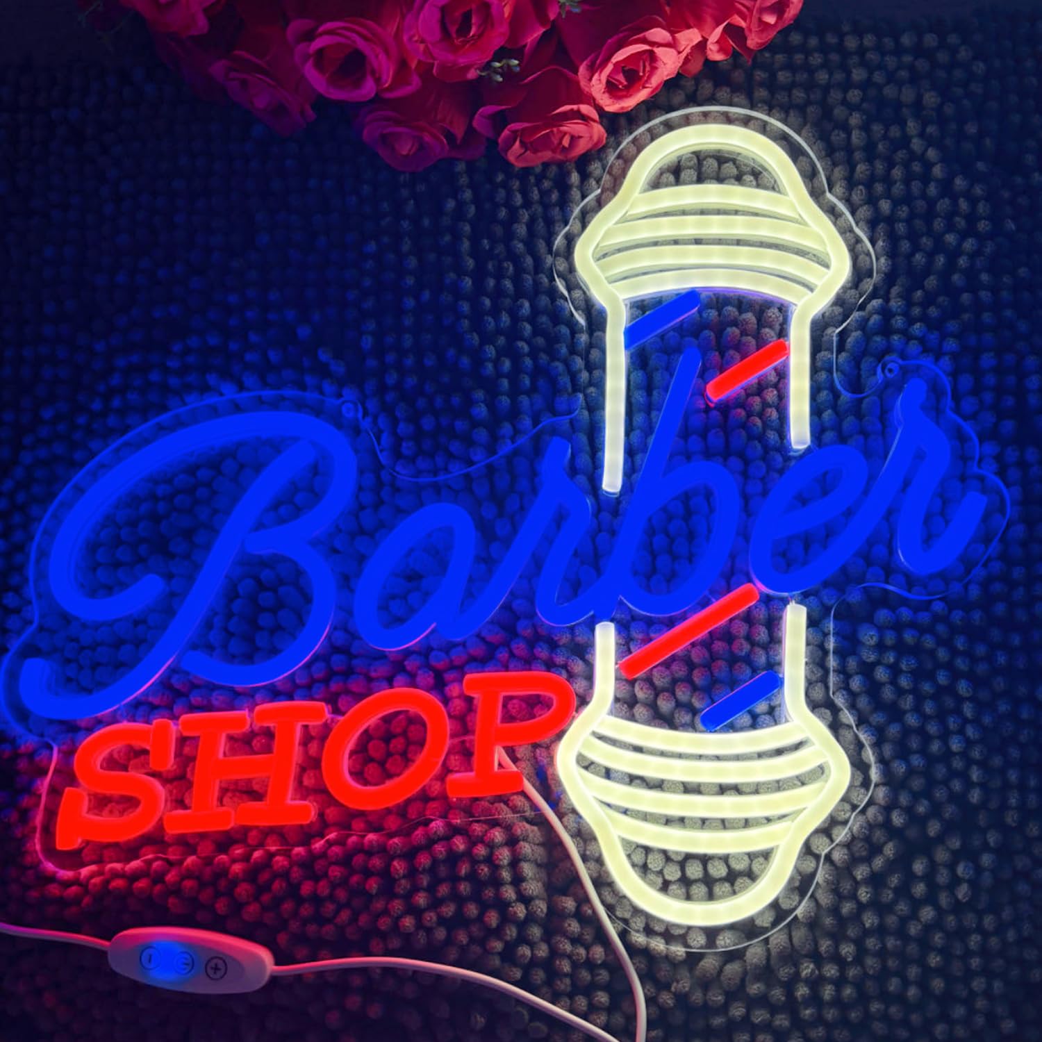 Insegna Al Neon a LED Dimmerabile per Barbiere, Decorazione Da Parete E