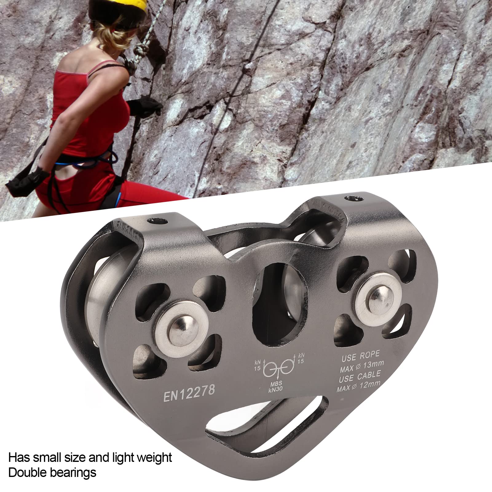 Kratos dubbele tandem katrol 9-12 mm FA7002201