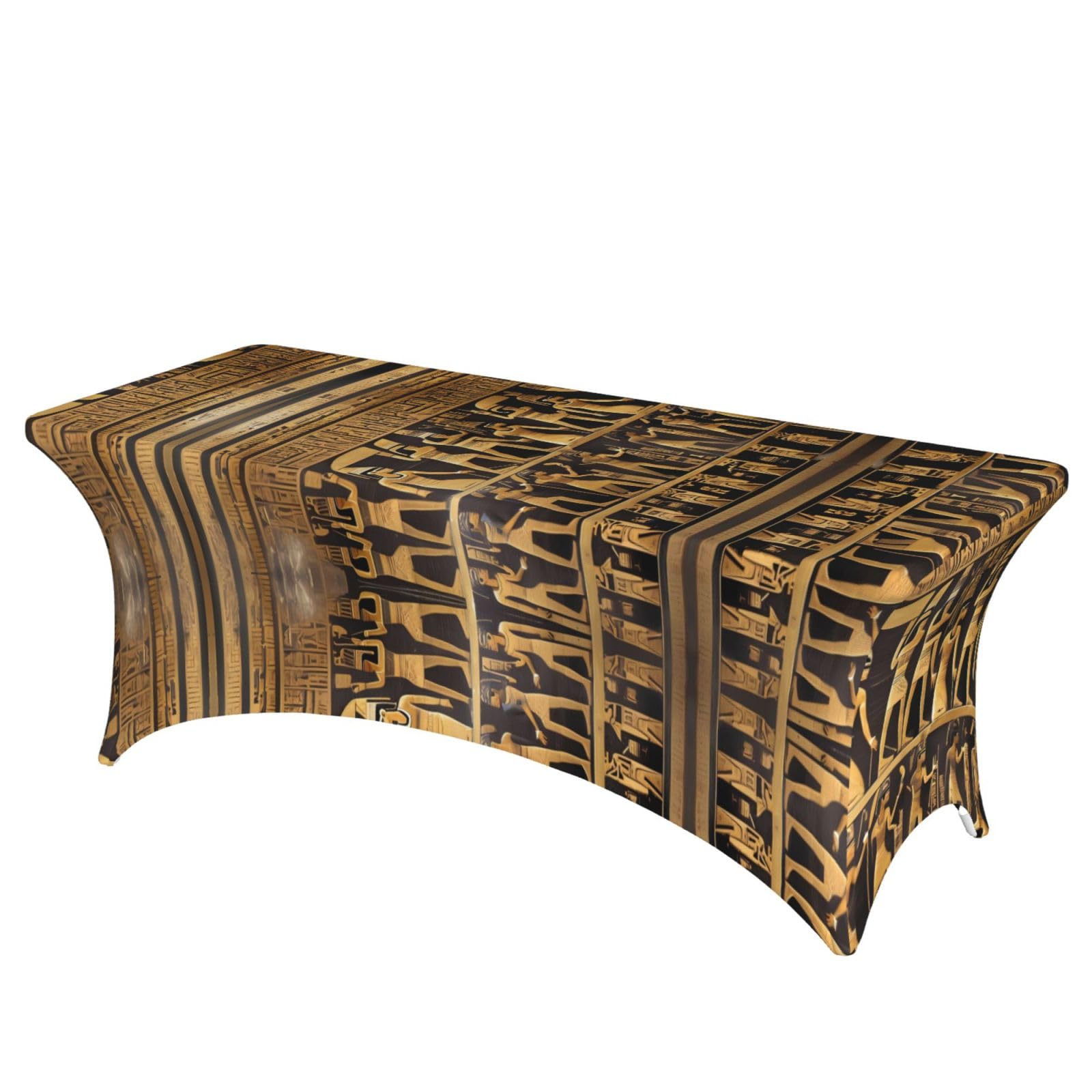 Nappe de table extensible égyptienne anti-plis pour banquet et mariage