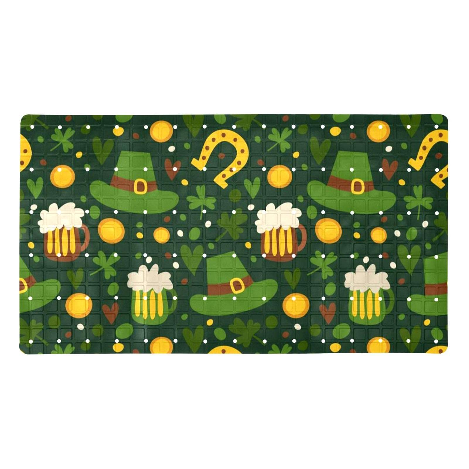 Tapis de salle de bain antidérapant à ventouses et drainage efficace 40 x 70 cm