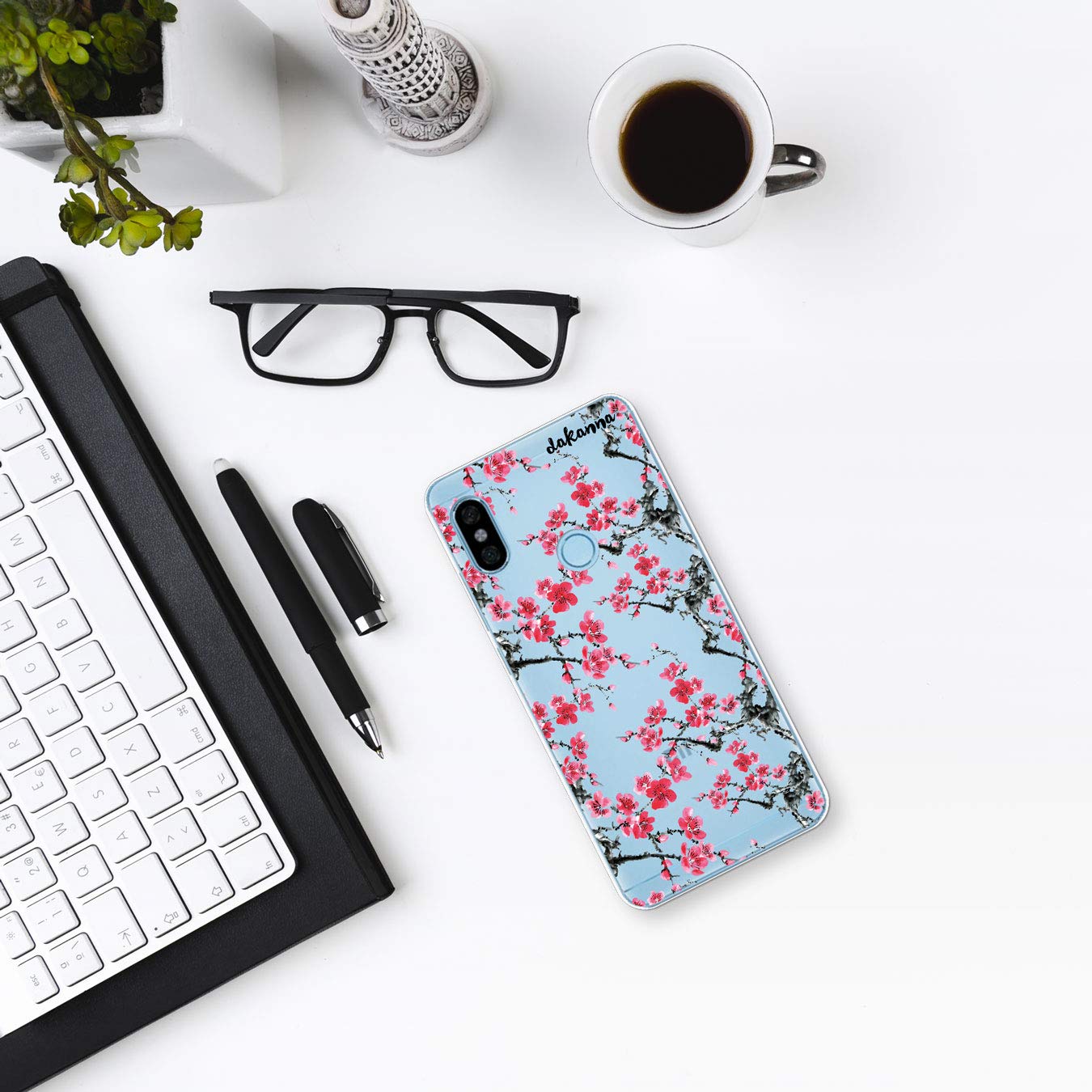 Coque Souple Silicone Pour Xiaomi Redmi Note 5 - Motif Fleur Rouge - Marque NOVAGO - Neuf