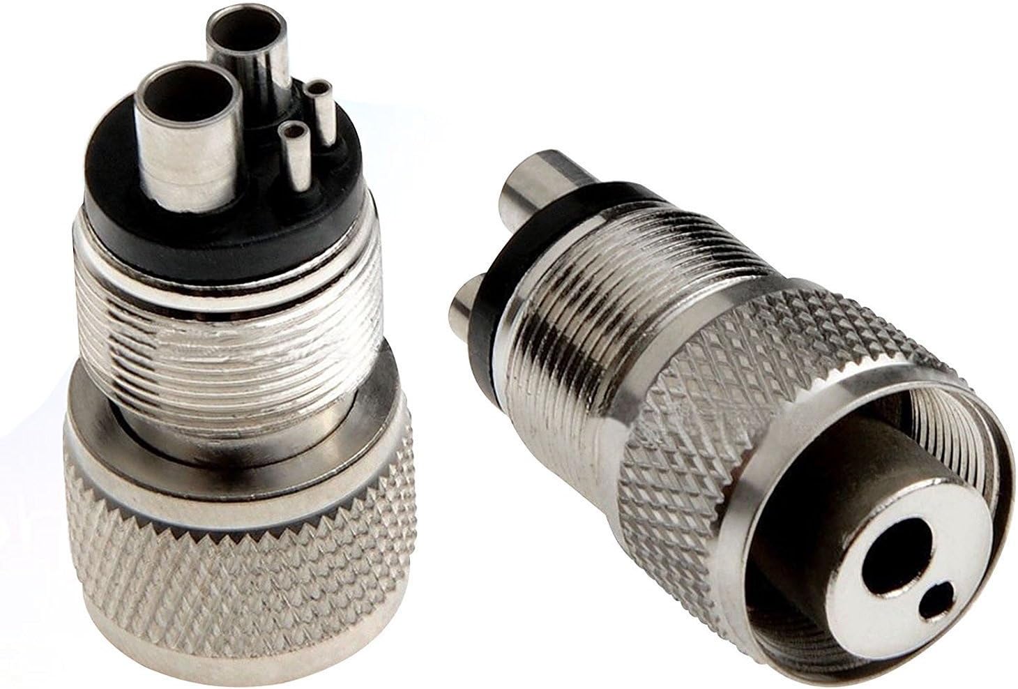 Dental High Speed Handpiece Tubing Hose Adapter Changer Conversion 4 Hole/2 Hole (4 Holes to 2 Holes)