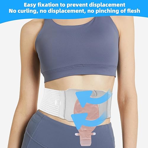 Miniatura 6 de Cinturón de soporte de ostomía, cinturón de soporte ajustable para estomía, cinturón de hernia para ostomía médica, cinturón de ileostomía,