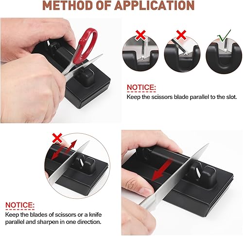 Miniatura 5 de MIDSKY Kit de afilador de cuchillos rodantes, herramienta profesional de sistema de afilado de rodillos con discos de diamante y cerámica, ángulo