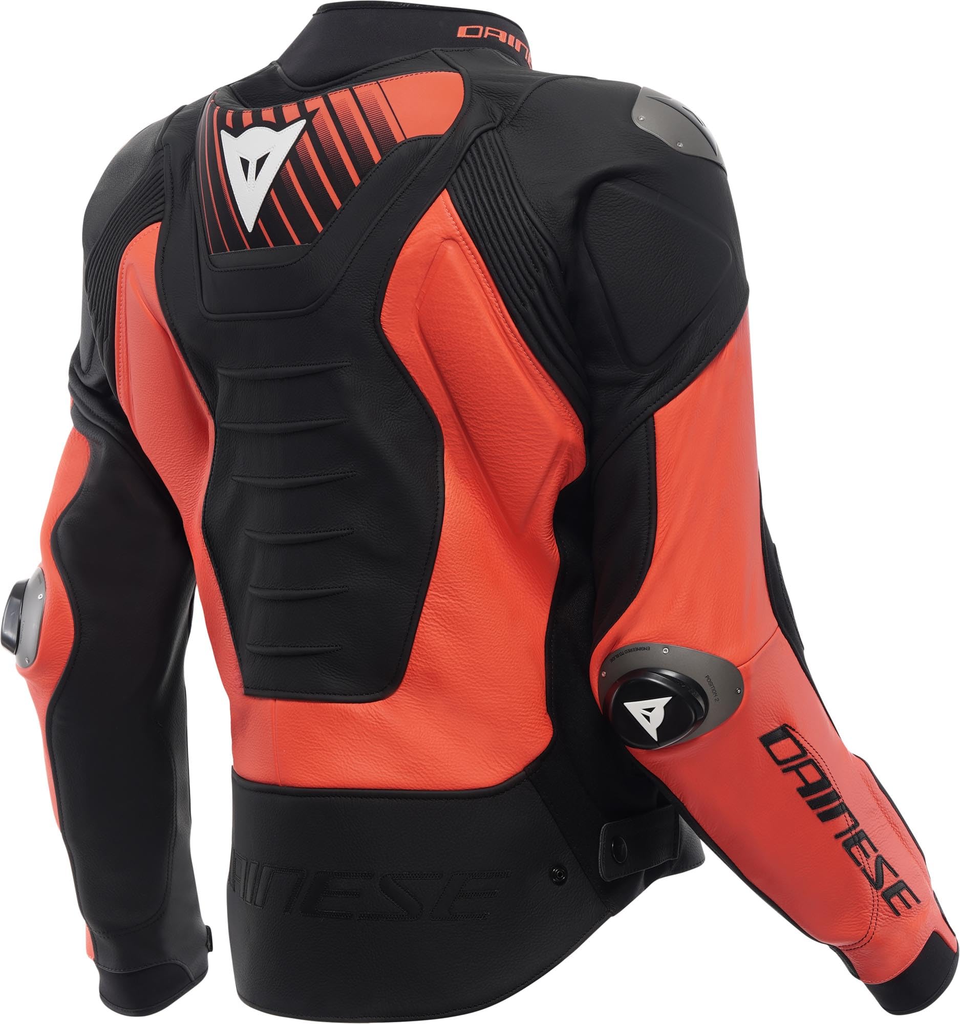 Dainese Super Speed 5 Skórzana kurtka motocyklowa, czarny/czerwony/biały, 50