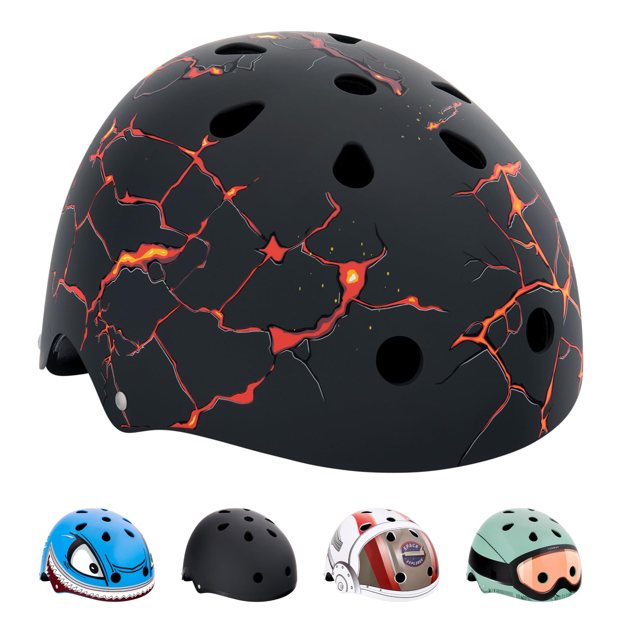 Hornit Kids Multi-Sport Helmet for Bike, Skateboard, Skating, Scooter and BMX