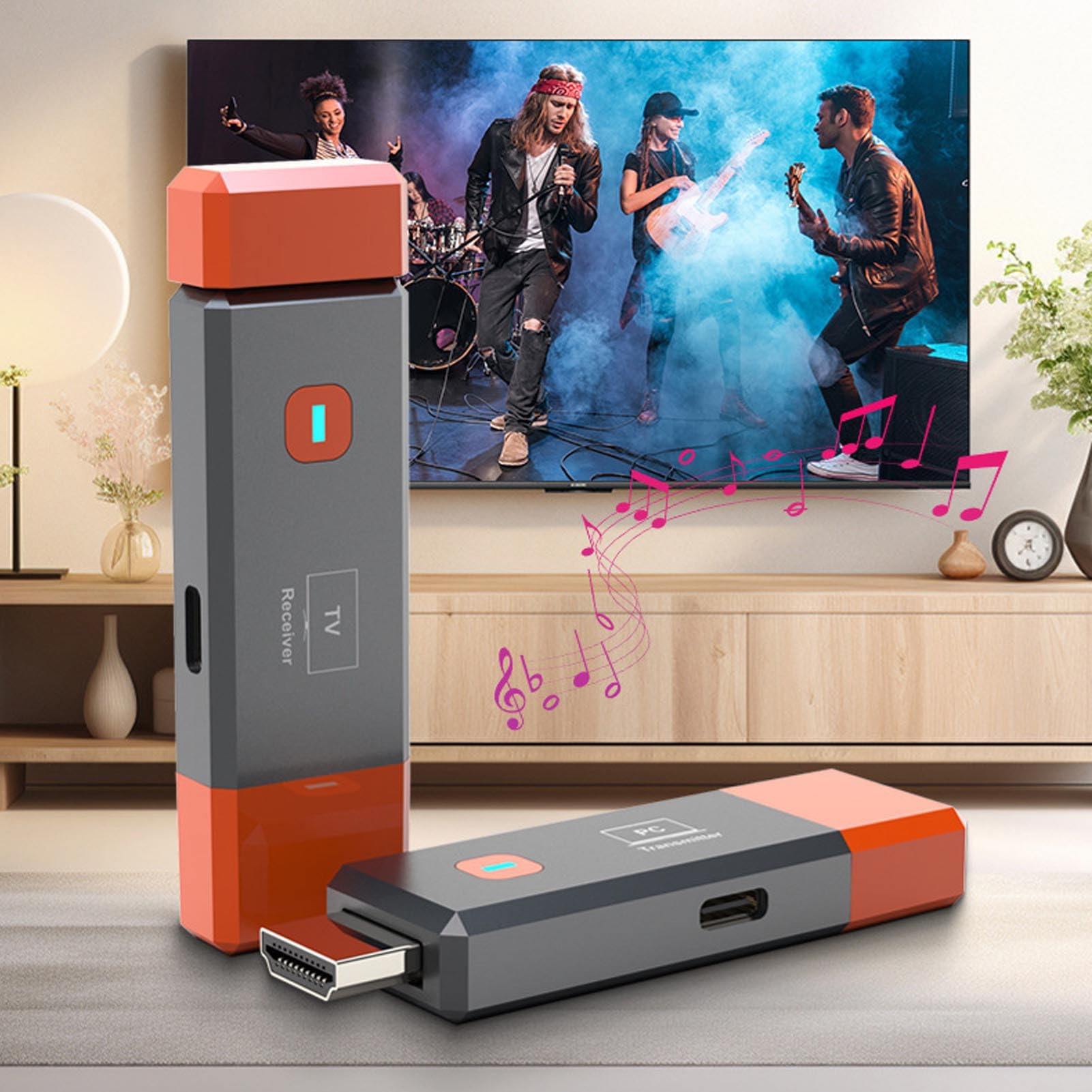 Bezprzewodowy Nadajnik i Odbiornik HDMI, Bezprzewodowy Przedłużacz HDMI Wbudowany w antenę, 1920x1080pat.60Hz 5G Audio Tarferey Odbiornik Audio