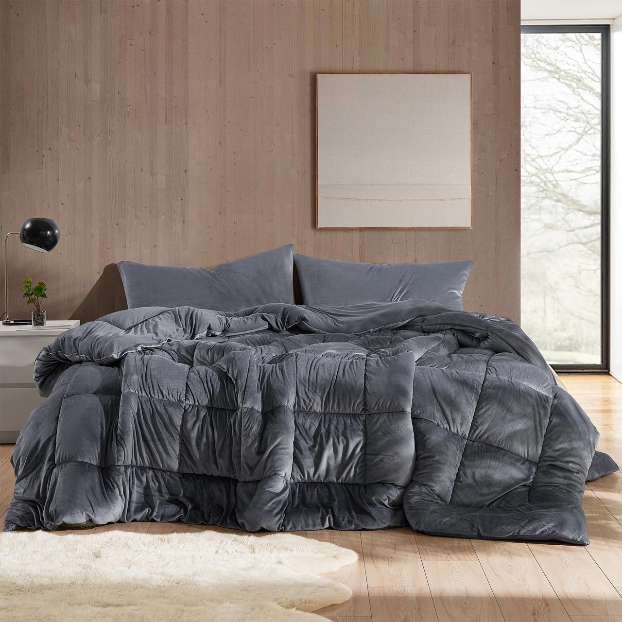 Byourbed I'm Not a Baby, I Just Sleep Like One - Coma Inducer® Oversized King Comforter - Gunmetal Navy