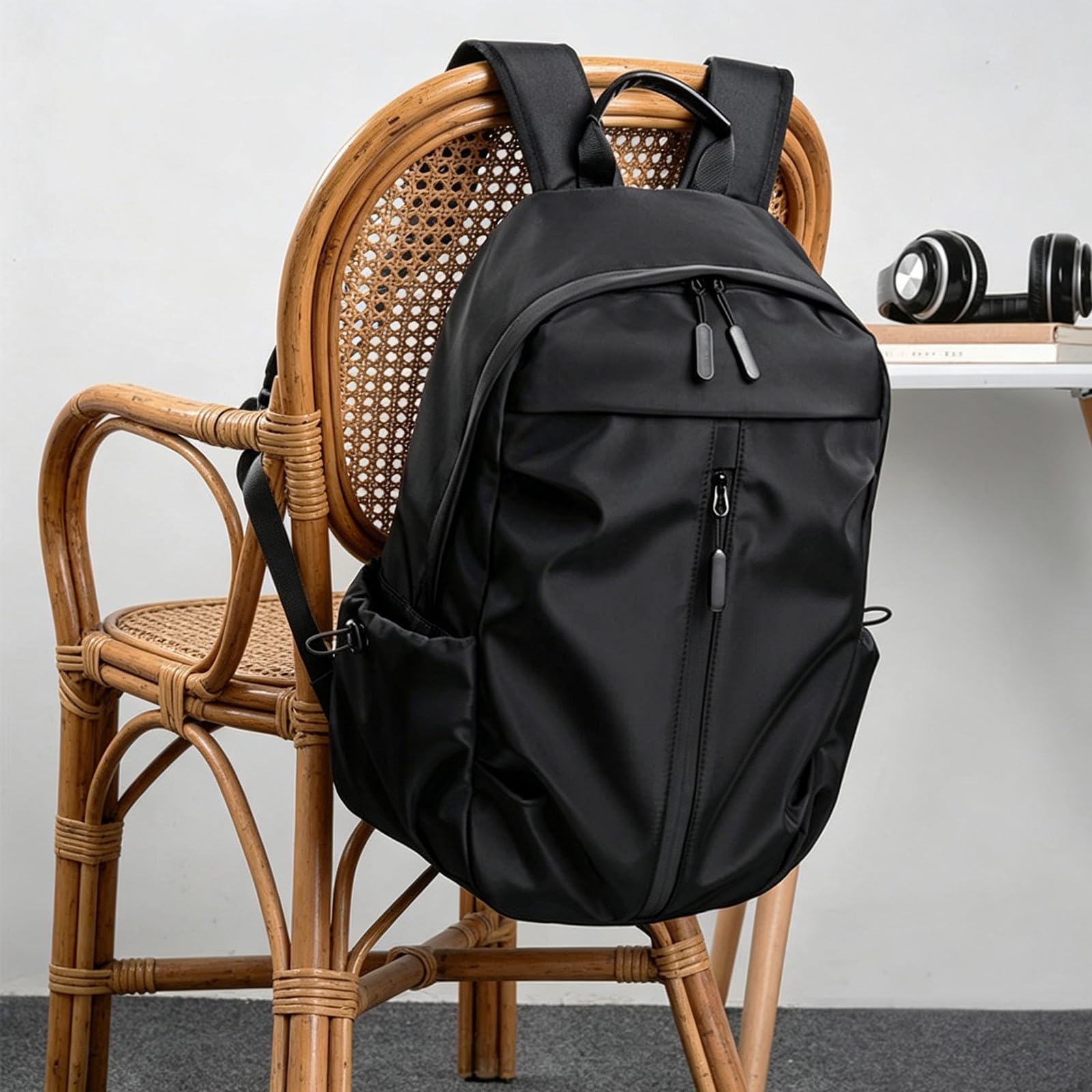 Mochila para Hombre para Ordenador Portátil 14 Pulgadas, Poliéster