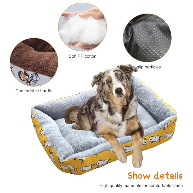 Foto 5 de 7 de PETCUTE Cesta cómoda para Perros y Gatos, Lavable a máquina, Cama cómoda para Mascotas