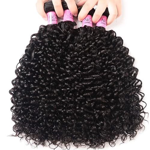 Miniatura 6 de Extensiones de pelo rizado virgen de Malasia UNice, venta al por mayor, 3 paquetes grado 7A sin procesar, extensiones de pelo humano color natural