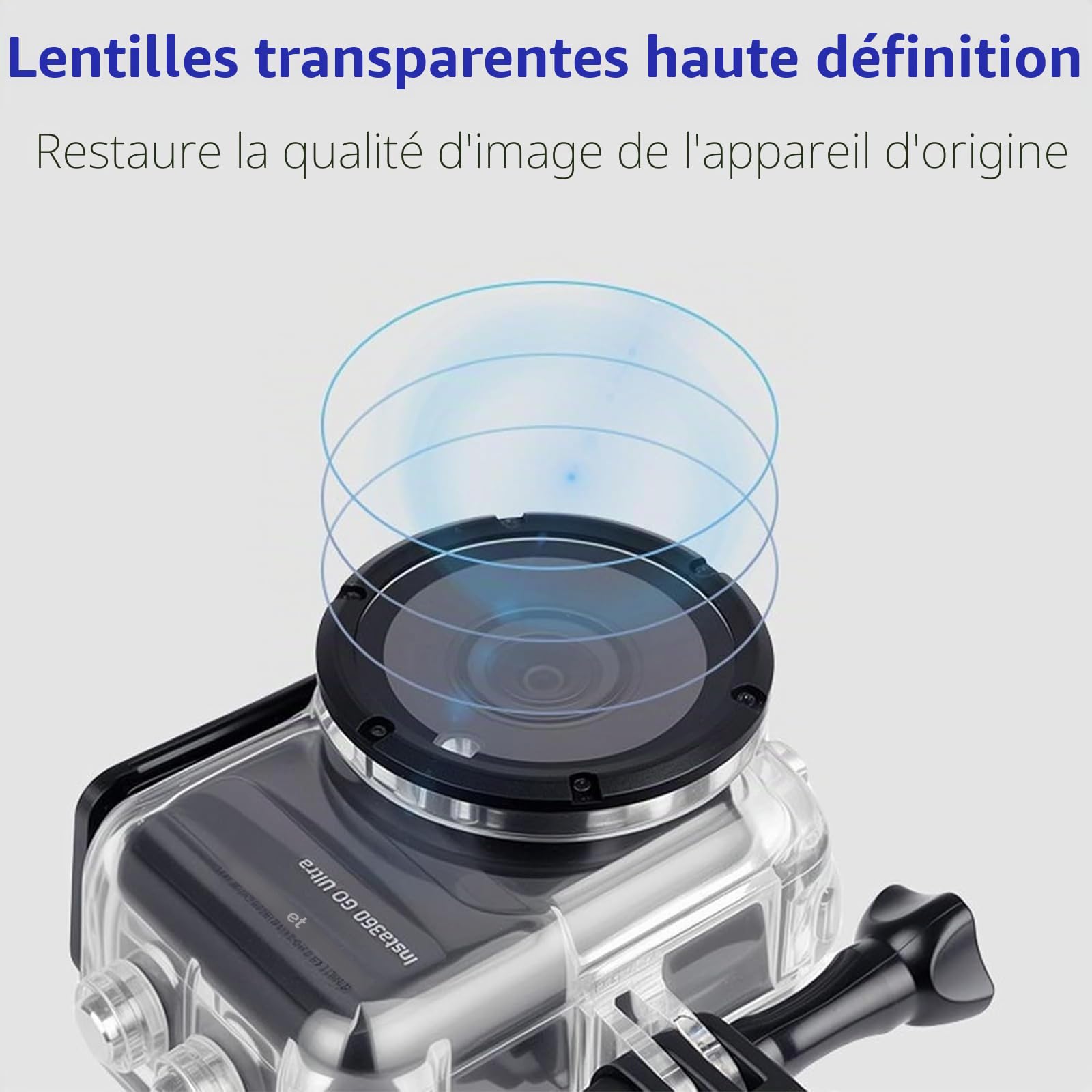 Boîtier de plongée pour Insta360 GO Ultra Boîtier étanche 50M Boîtier sous-Marin Boîtier de Protection Coque de Protection Dive Case Accessoires pour Insta360 GO Ultra Action Pod