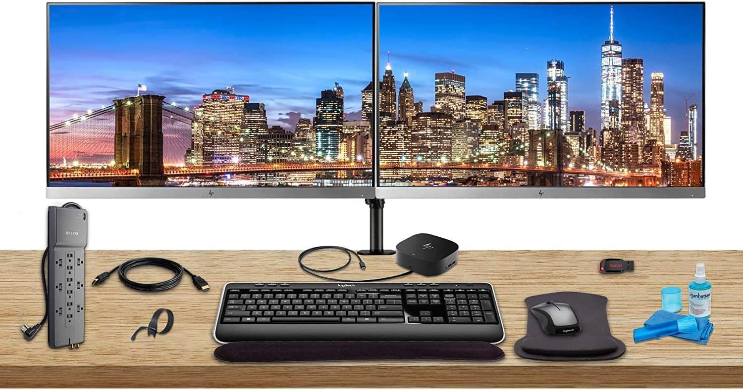 HP E233 23インチ 19年製 デュアルモニター アーム付き Amazon.com: HP E233 23