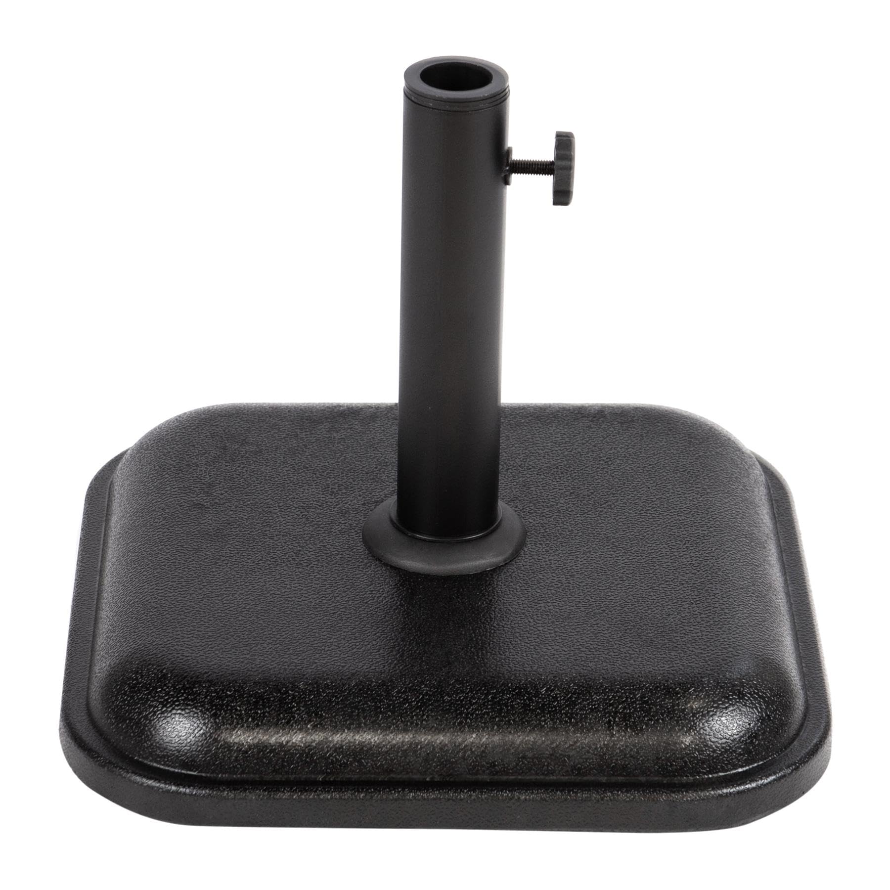 Redwood Black 1X 11Kg Concrete Parasol Base - Large Heavy Duty Weighted Outdoor Garden Patio Table Sun Shade Umbrella Pole Holder Stand