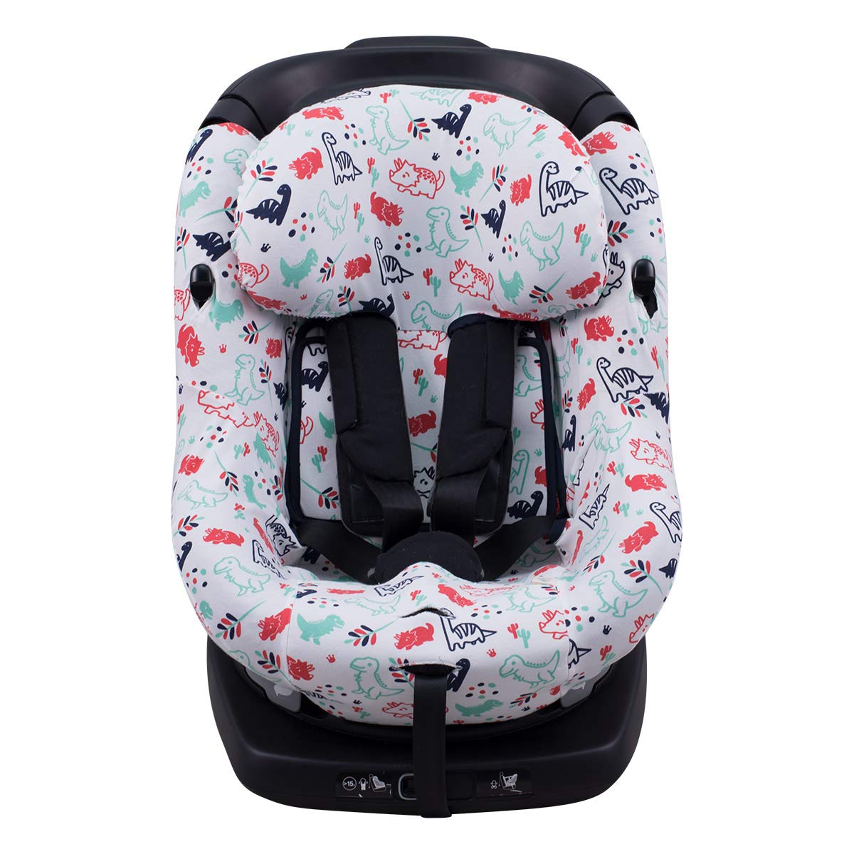 JYOKO Kids Housse pour siège Auto bébé en Coton Compatible avec Bébé Confort AxissFix (Dino Party)