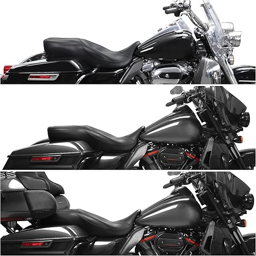 Miniatura 2 de XMT-MOTO Hamaca para el piloto y asiento de pasajero para Harley Davidson Touring, modelos 2009-2020, Road King FLHR, Road Glide FLTRX, Street Glide