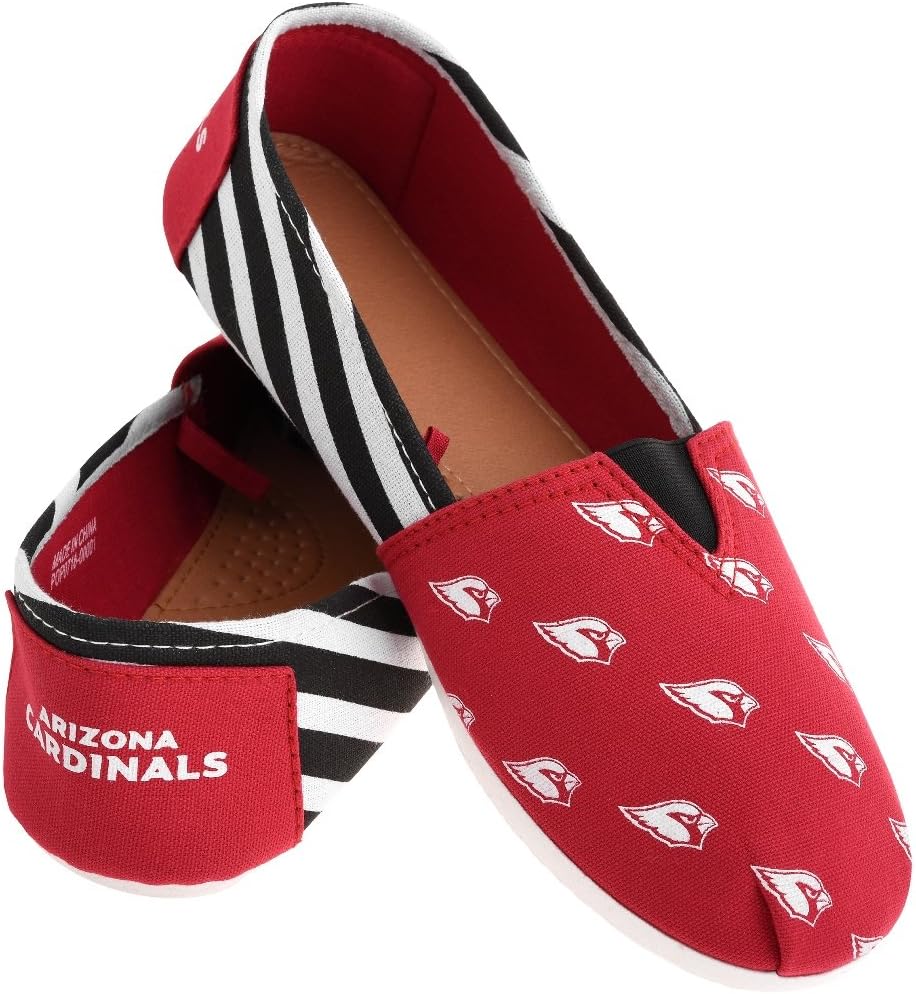Women's NFL Team Logo Ladies Fashion Slip On Canvas Shoes