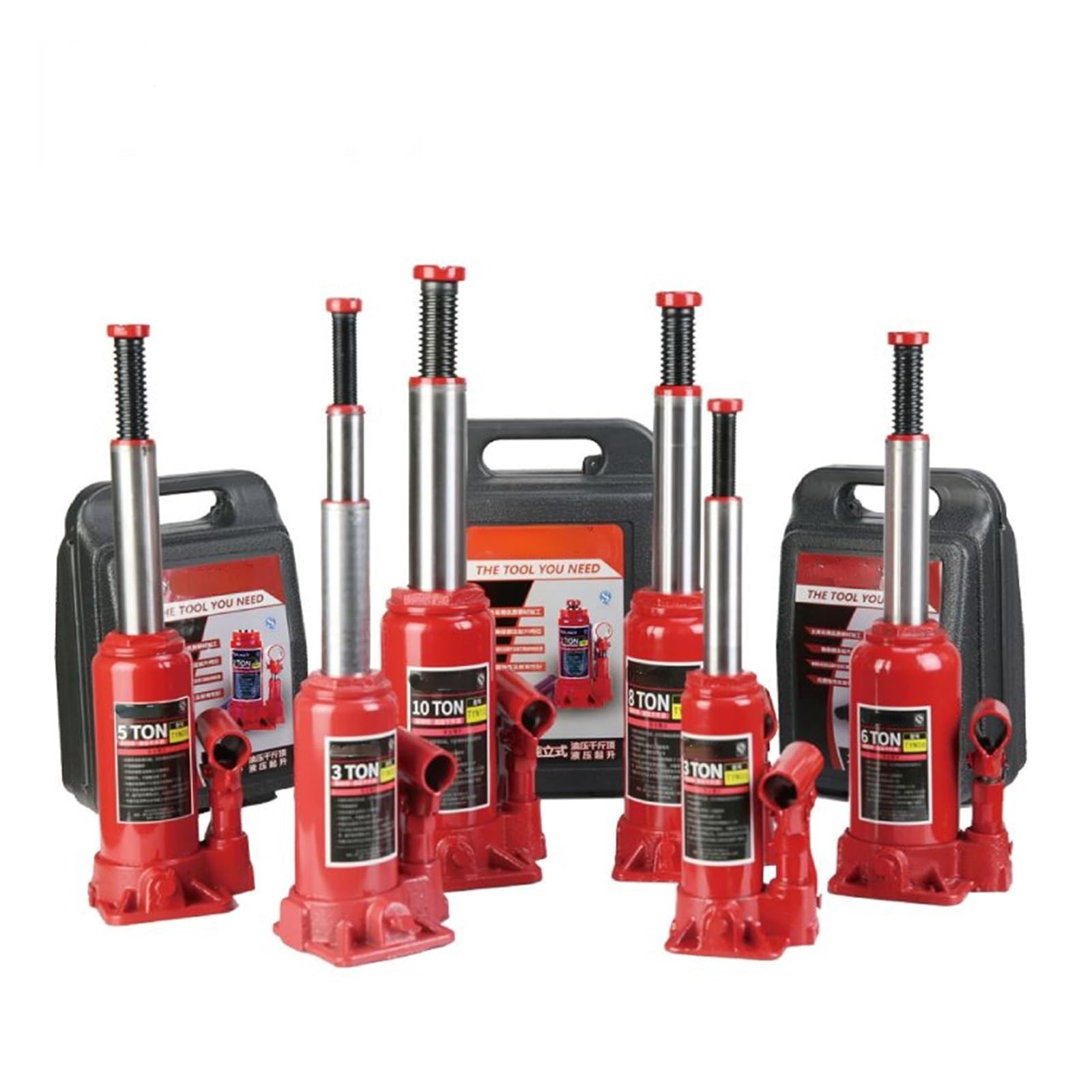 Gato hidráulico para coche, Gato hidráulico Vertical 12T/16T/20T/30T/32T/50T, herramienta de cambio de neumáticos de coche, Gato de coche para la mayoría de los coches, camiones y SUV(12T double secti