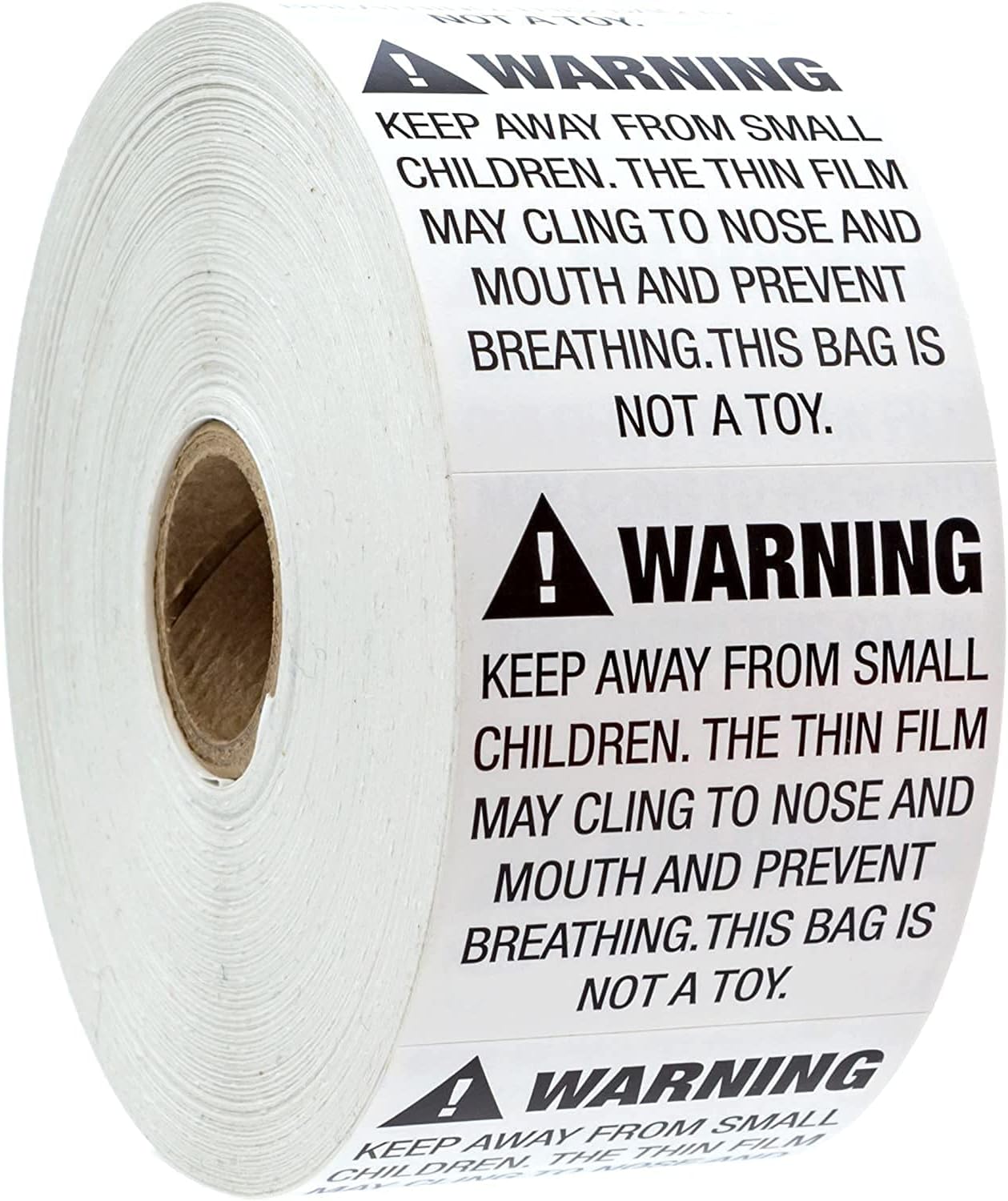 Suffocation Warning Labels / 1000 FBA Suffocation Alert Stickers / 2" x 2" Square Packaging Notice Label/Made in The USA