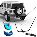 CROSSHIP Hitch Mount Hammock & Chair Stand - Fits 2in Hitch Receiver - Includes Parachute Nylon Hammock, Hammock Chair & Storage Bag - for Camping, Outdoor, Travel (350lbs Weight Capacity)