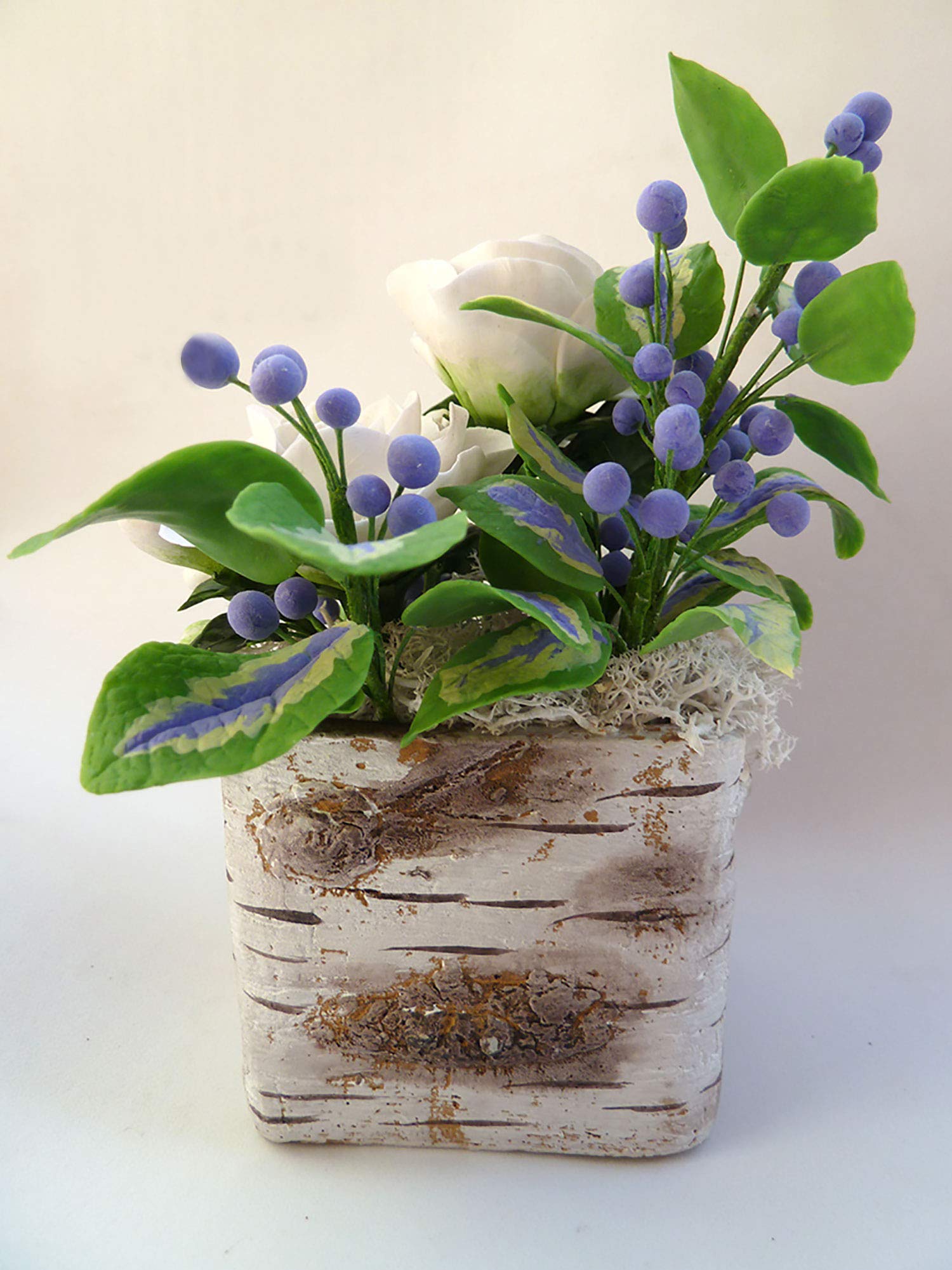 Flores de Porcelana Rusa Miniatura GARDENIAS Home Decor Regalo - Hand Made