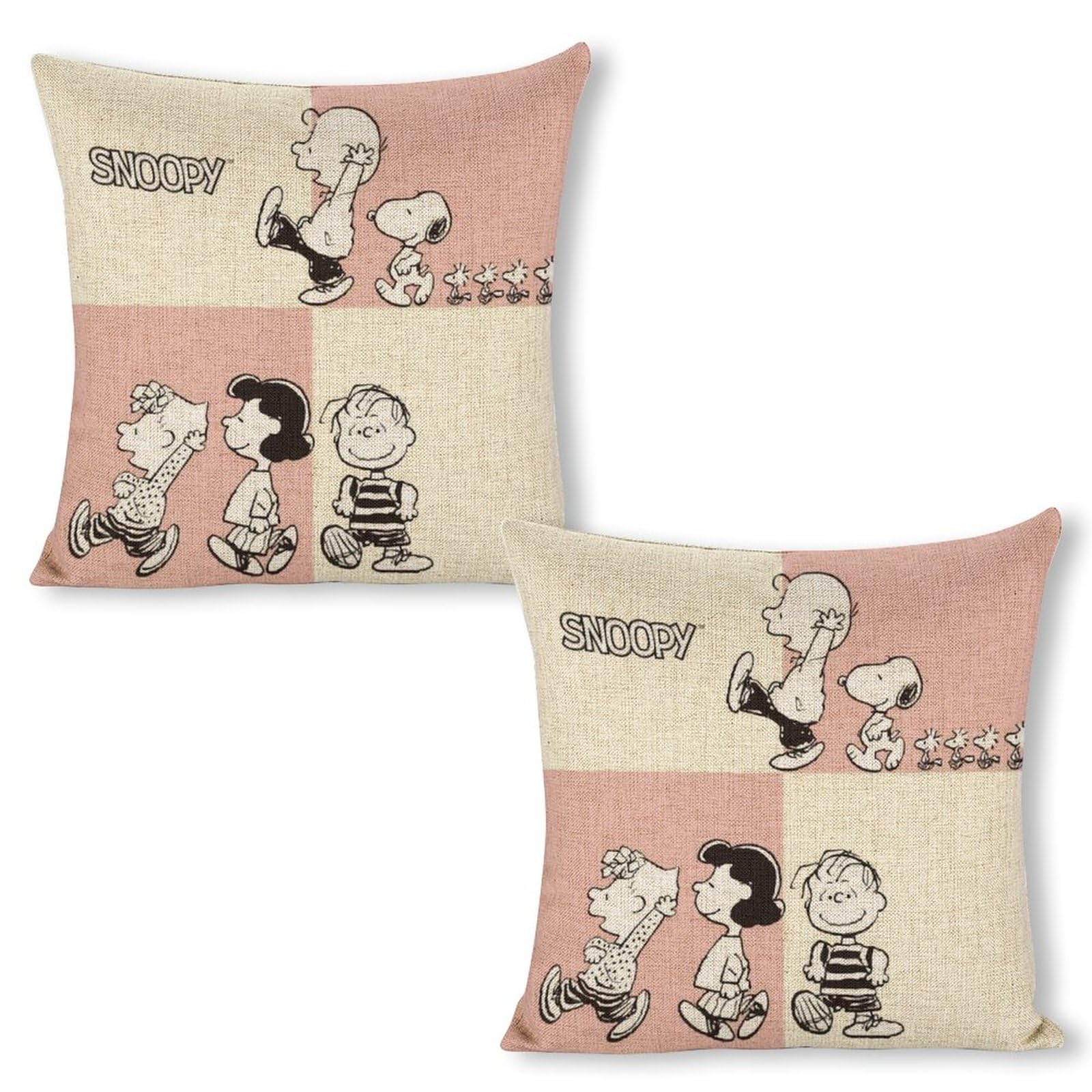 Amazon.co.jp: スヌーピー クッションカバー 45 45 北欧 2枚セット