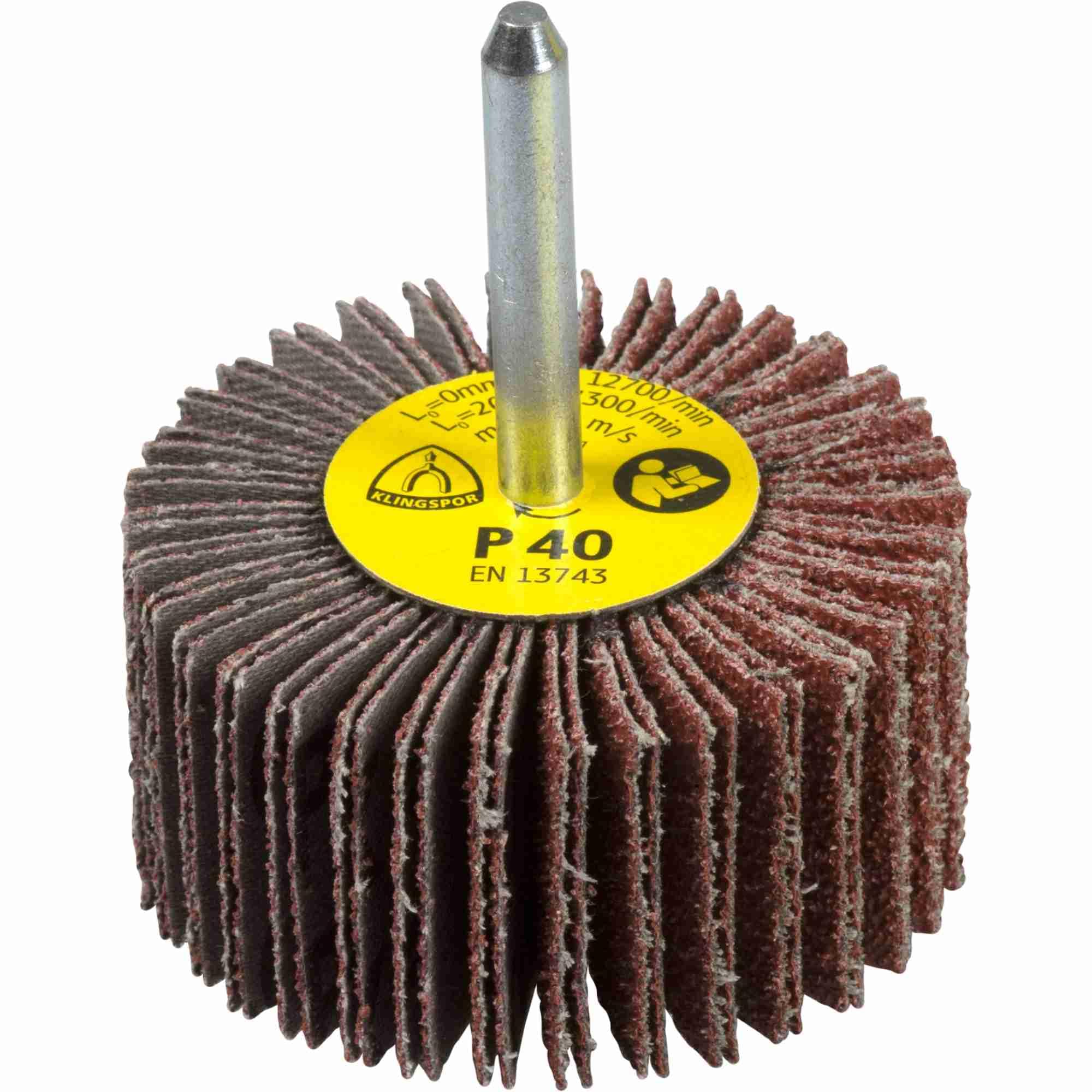 10 x Klingspor KM 613 Schleifmopstifte, 60 x 40 x 6 mm Korn 40 Art.: 13068