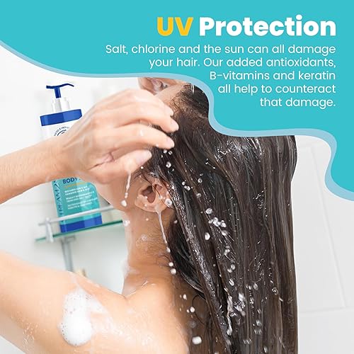 Miniatura 6 de Champú y acondicionador no tóxico, gel de baño 3 en 1 para natación, champú para nadadores Reef Safe para hombres, mujeres y niños, champú orgánico