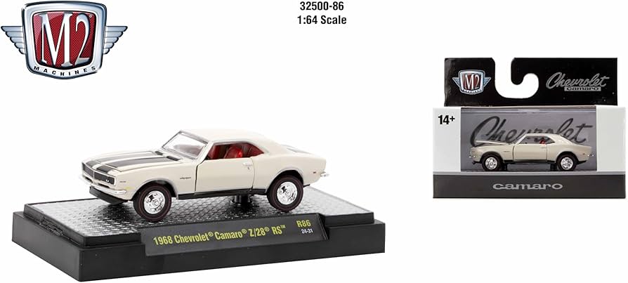 Amazon | M2マシン 32500-86 1968 シボレー カマロ Z28 1/64スケール