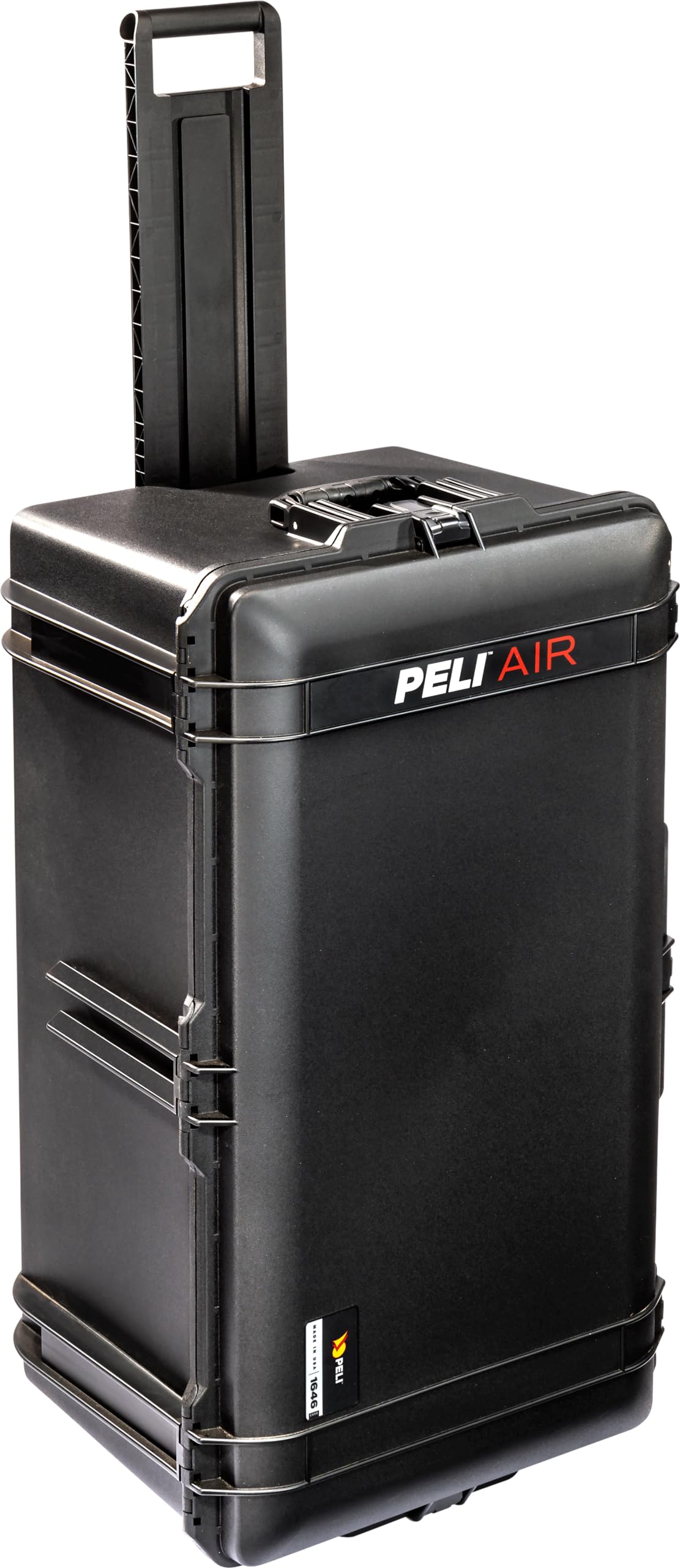 PELI 1646 AIR Koffer, Großer Rollkoffer für Filmkameras und technisches Equipment, IP67 wasserfest und staubdicht, 111 Liter Fassungsvermögen, ohne Schaumstoff, Farbe: Schwarz