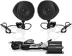 MCBK420B Bluetooth Speaker System - Class D Compact Amplifier, 3 Inch Weatherproof Speakers, Volume Control, Great for Use with ATVs/Motorcycles, 12 Volt Vehicles
