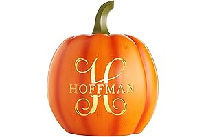 Your Name on Light Up Outdoor Pumpkin Decor