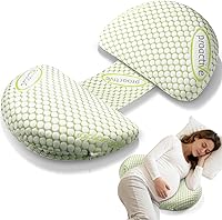 Vista 1 de Almohada de embarazo de espuma viscoelástica prémium para dormir, almohada de maternidad de material mejorado de calidad para mujeres embarazadas