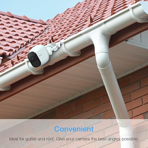 Miniatura 3 de HOLACA Soporte de canalón para Arlo Pro 4 eufyCam 2C Pro E y 2 E20 E40 L20, Arlo Essential, Arlo Pro 2, Arlo Pro 3, Wyze Cam al aire libre, Arlo GO,