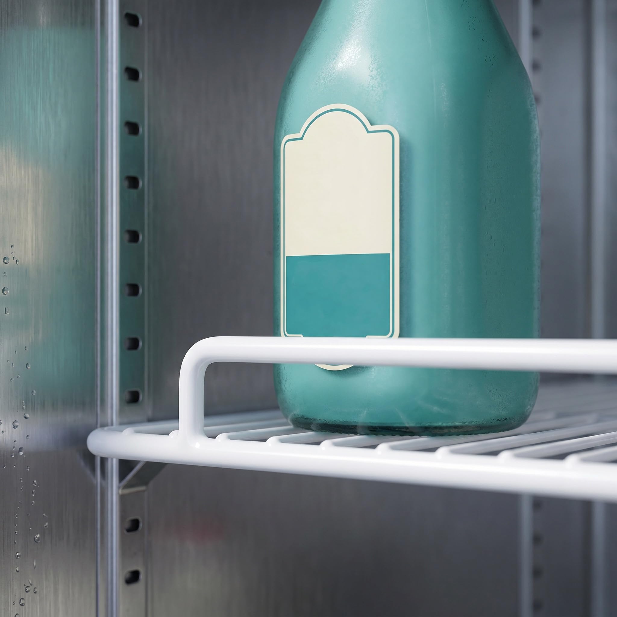 Kisangel Ripiano in filo metallico di ricambio per congelatore e frigorifero, ripiano a griglia in filo metallico resistente per refrigeratore, ripiani per vetrina refrigerata e mobiletto per bevande.
