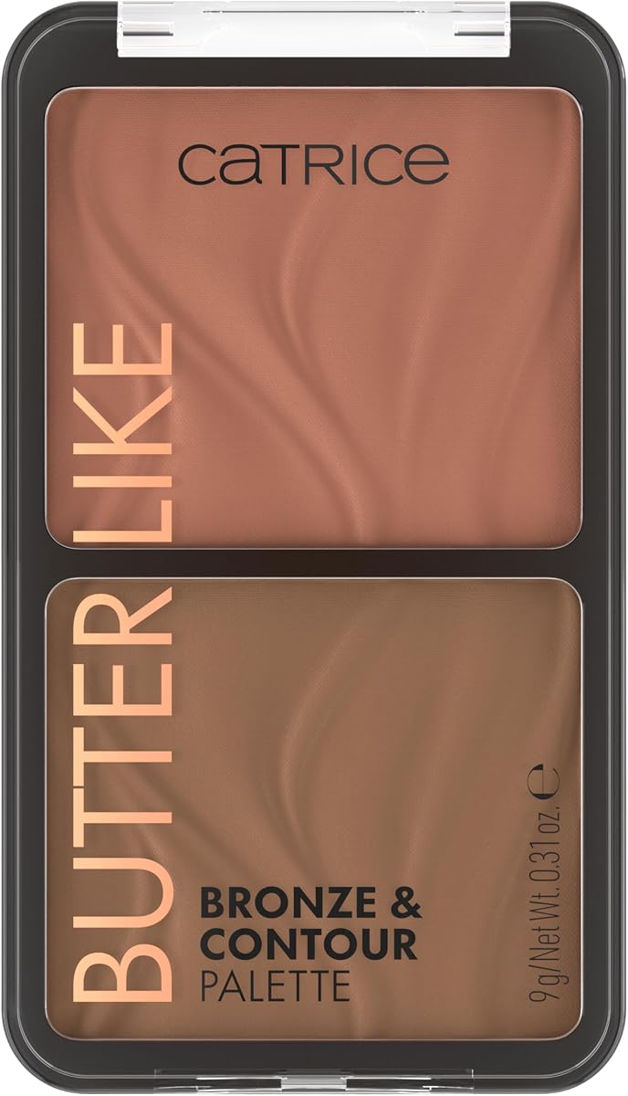 Catrice Butter Like Bronze & Contour Palette, 2-in-1 (020 Shape It My Way) | Bronzer & Contour Duo, Buildable Natural Finish, Warm & Cool Pressed Powders, Vegan & Cruelty Free, Paraben Free, 0.31oz