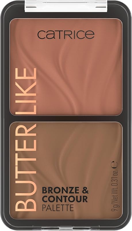Catrice Butter Like Bronze & Contour Palette, 2-in-1 (020 Shape It My Way) | Bronzer & Contour Duo, Buildable Natural Finish, Warm & Cool Pressed Powders, Vegan & Cruelty Free, Paraben Free, 0.31oz