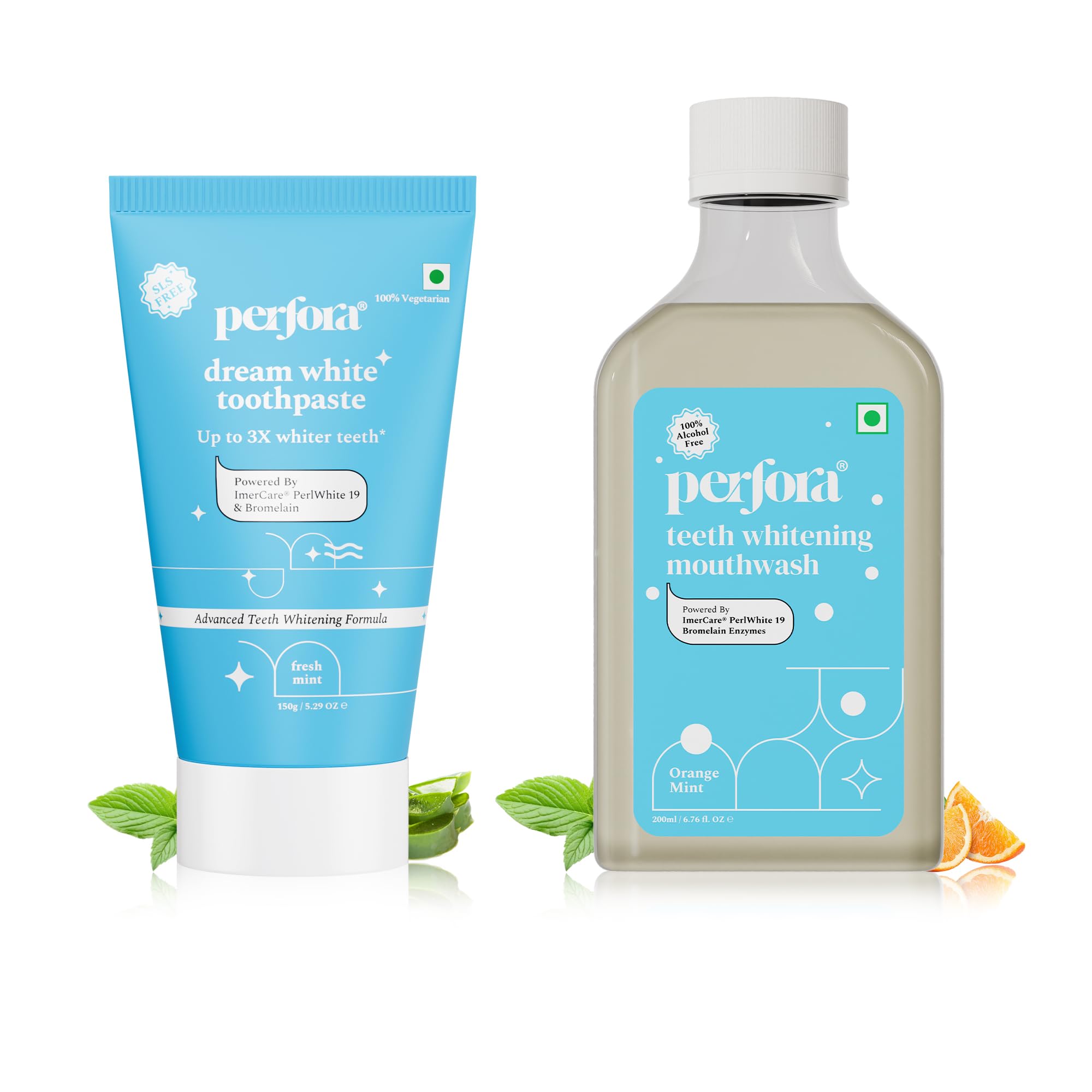 Perfora Dream White Toothpaste & Teeth Whitening Mouthwash Combo |Instant Teeth Whitening Toothpaste |Alcohol Free Mouthwash |Mouthfreshner With Active Ingredients |Suitable for Men, Women & Children-image-4