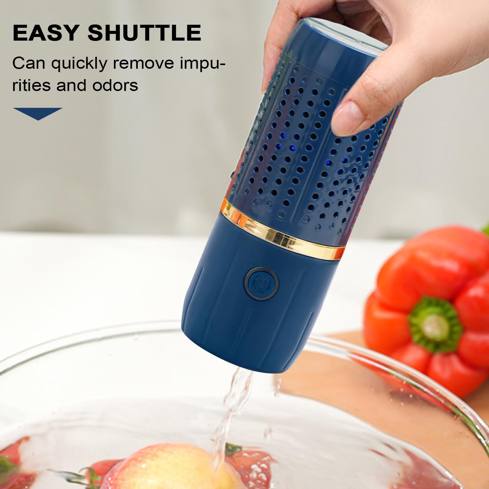 Dispositivo Limpiador De Verduras, Lavadora Portátil De Frutas Y Verduras Con Pila De 4800 mAh, Máquina De Limpieza Multifuncional Para Alimentos Carnes Mariscos