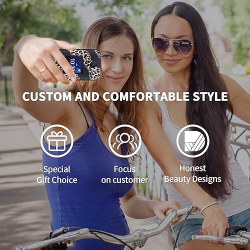 Miniatura 7 de Funda para Alcatel Go Flip 4TCL Flip Pro con protector de pantalla de vidrio templado, soporte antideslizante, cubierta elegante de policarbonato a