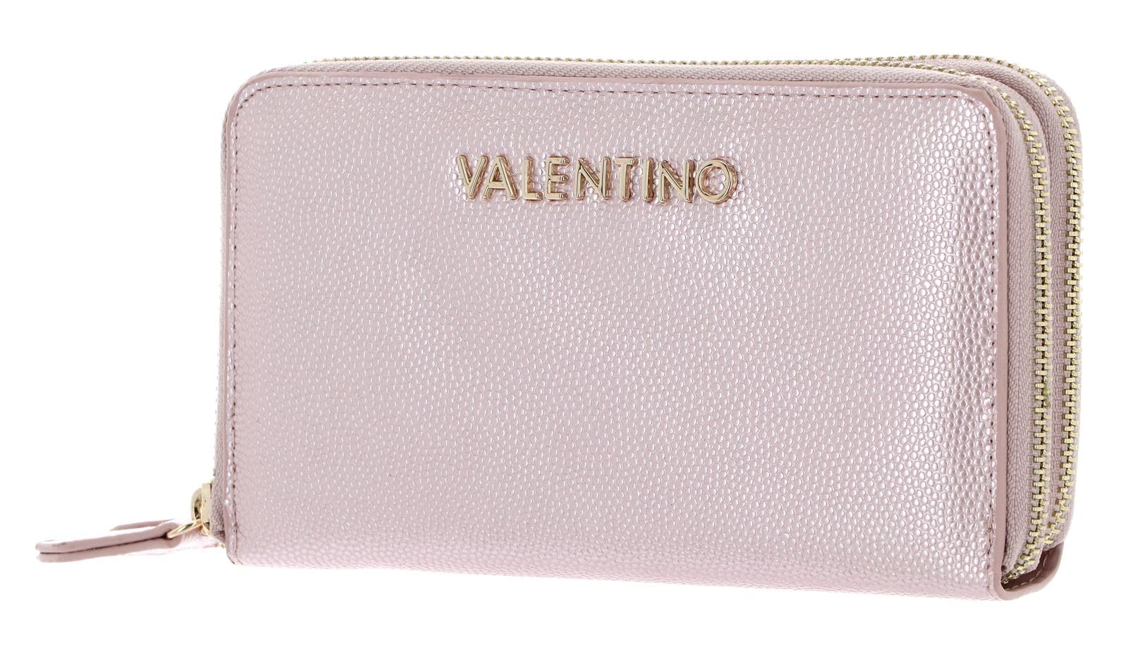 VALENTINO Divina VPS1R447G Zip Around Wallet; Colour: Metallic Pink, Metallic Pink, One Size, Casual