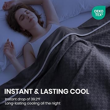 Topcee Cooling Blanket 90x90 for Hot Sleepers Summer Cold Blanket