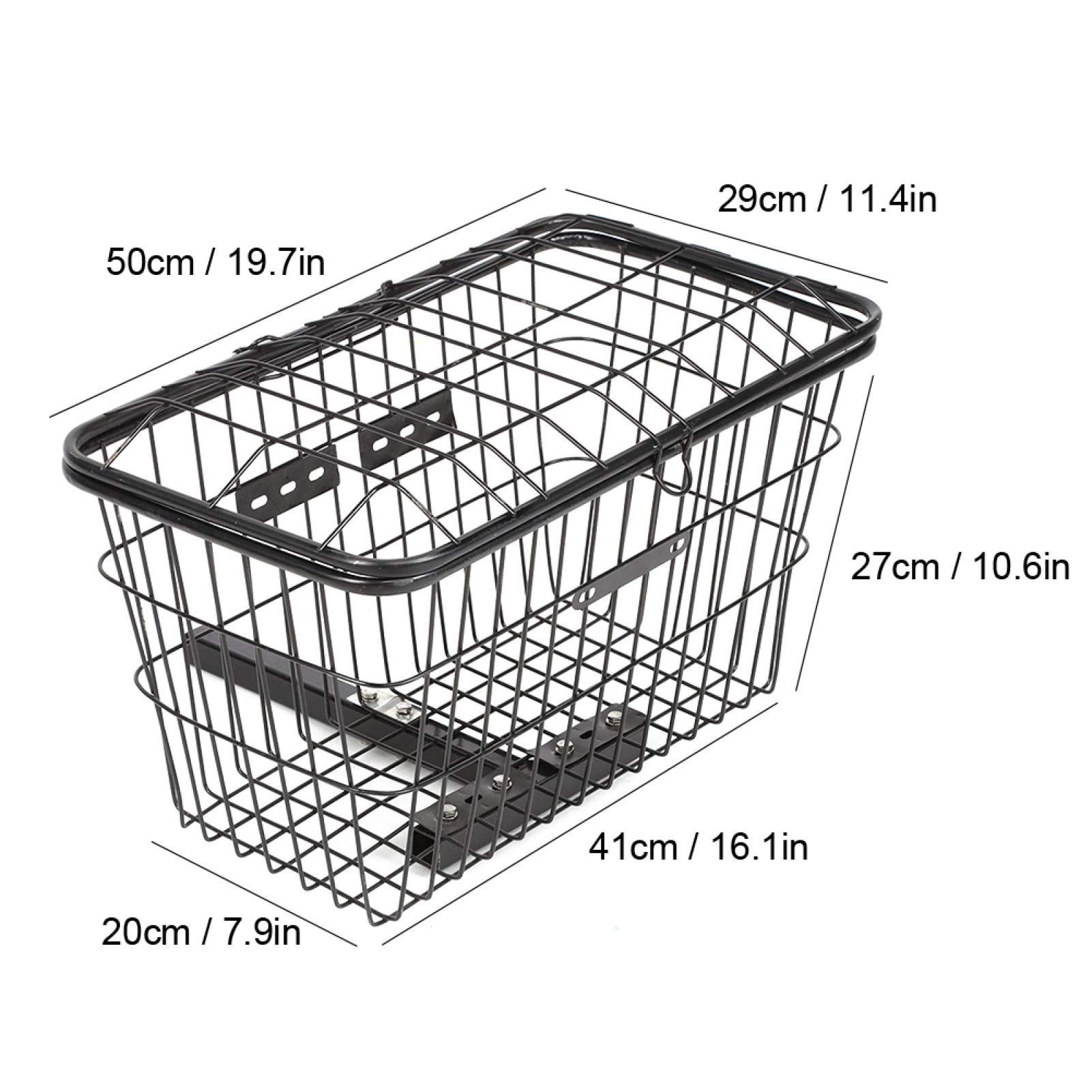 Cesta Para Bicicletas, Cesta De Almacenamiento Plegable Resistente Al Desgaste Material De Hierro De Calidad Resistente Cesta De Almacenamiento Trasera Para Scooter, Descanso Para