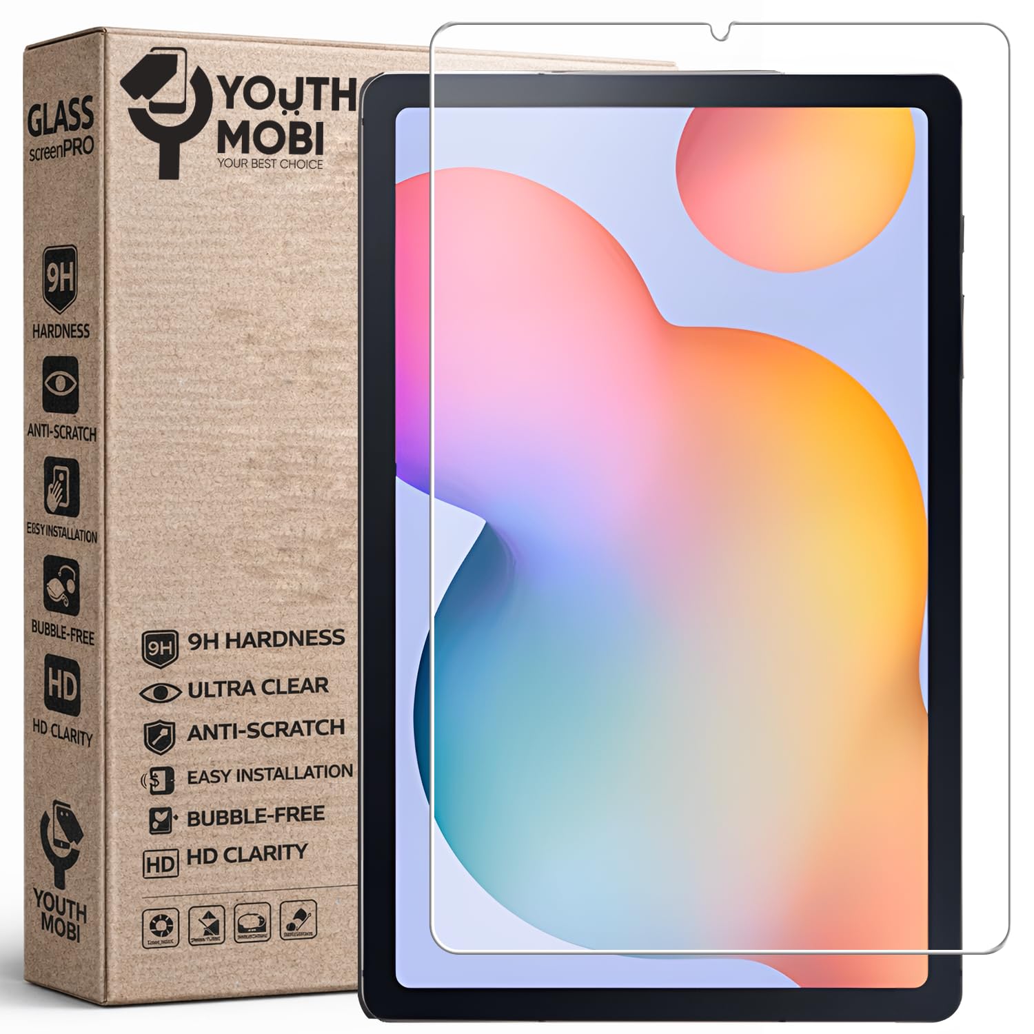 Tablet Tempered Glass Screen Protector compatible For Samsung Galaxy Tab S6 Lite (S Pen Compatible) (10.4" inch) Anti-Scratch & [9H Surface Hardness] | Pack of 1-image-29