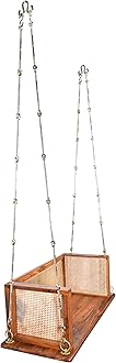 Thar Arts & Furniture - Classic Cane Back Wooden (Sheesham) Handmade Swing for Home