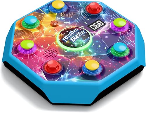 Electronic Table Reflex Game for Solo & 2-Player - Light-Up Memory Challenge Toy with 4 Fun Game Modes, Interactive Board Games, Gamer Gift for Kids Ages 6+, Teens & Adults