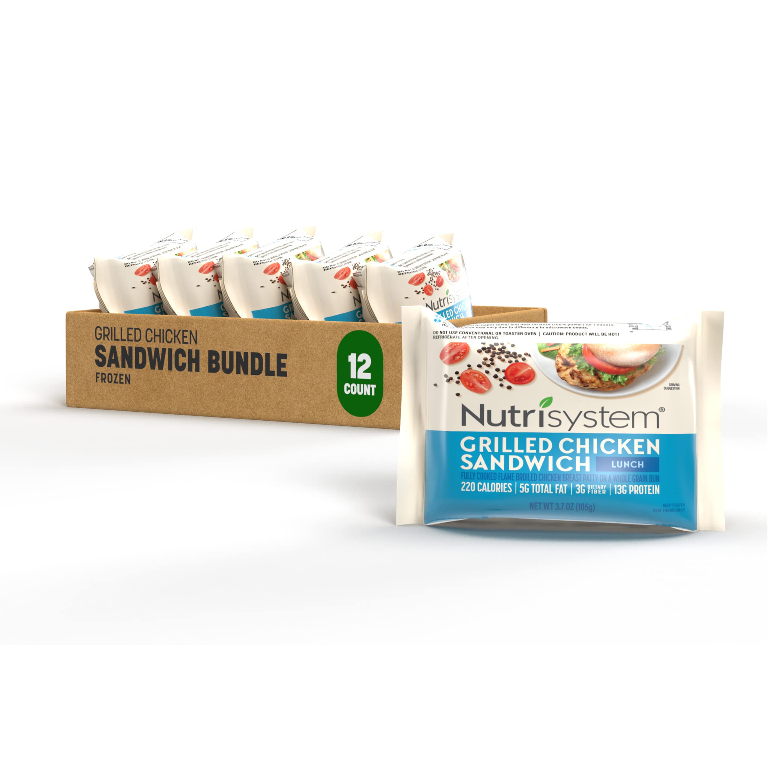 Amazon.com: Nutrisystem Frozen Grilled Chicken Sandwich Bundle