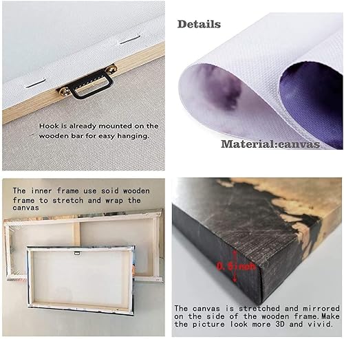 Miniatura 6 de Arte de pared vintage de parque de atracciones para sala de estar, dibujos animados de castillo de anime, impresiones en lienzo fotográfico,