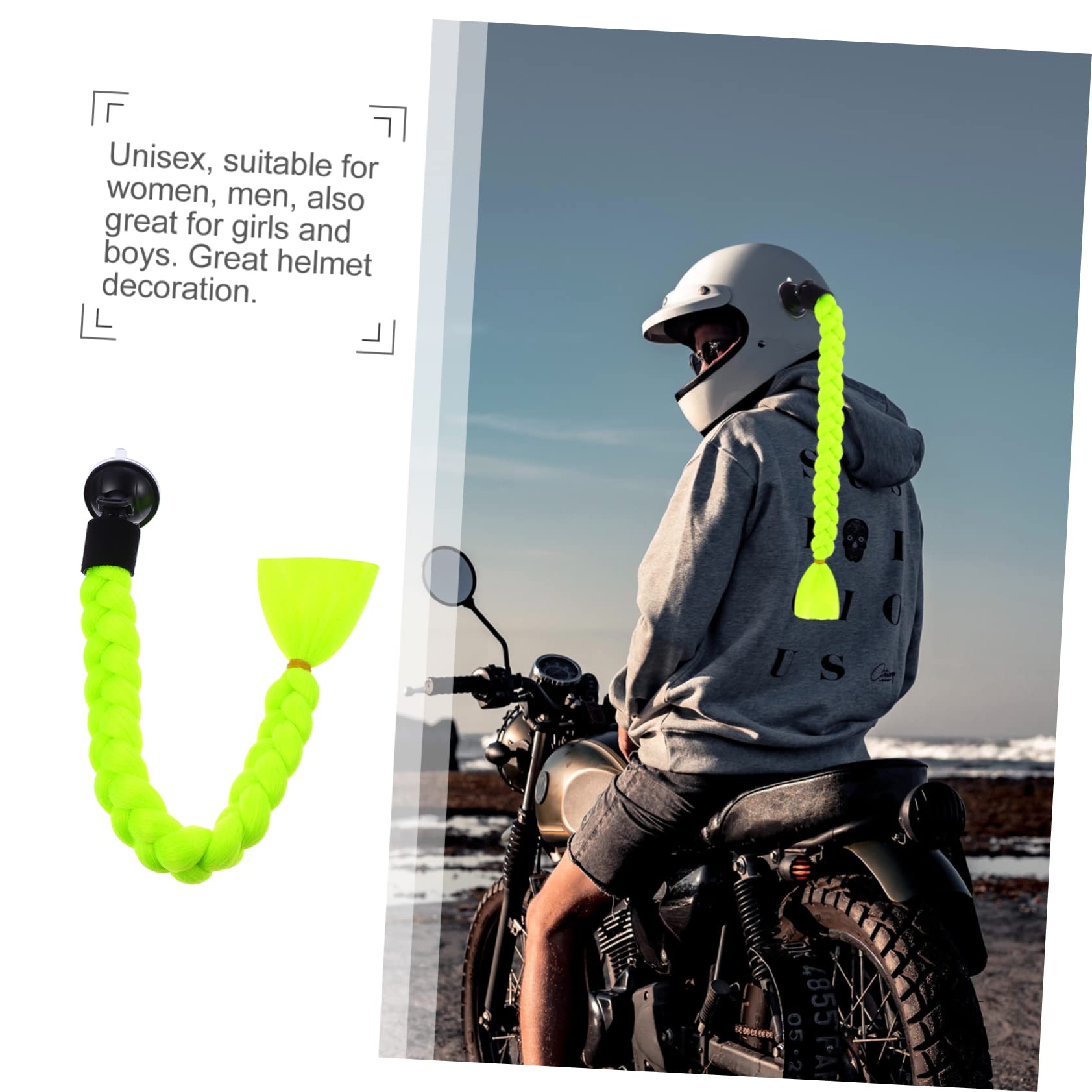 SHERCHPRY 3 Szt warkocz kasku peruka na motocyklowy brudna peruka warkocz akcesoria narciarskie ornament ozdoba warkocza hełmu dekoracja hełmu Różnorodność dekoracje uderzyć piłkę abs
