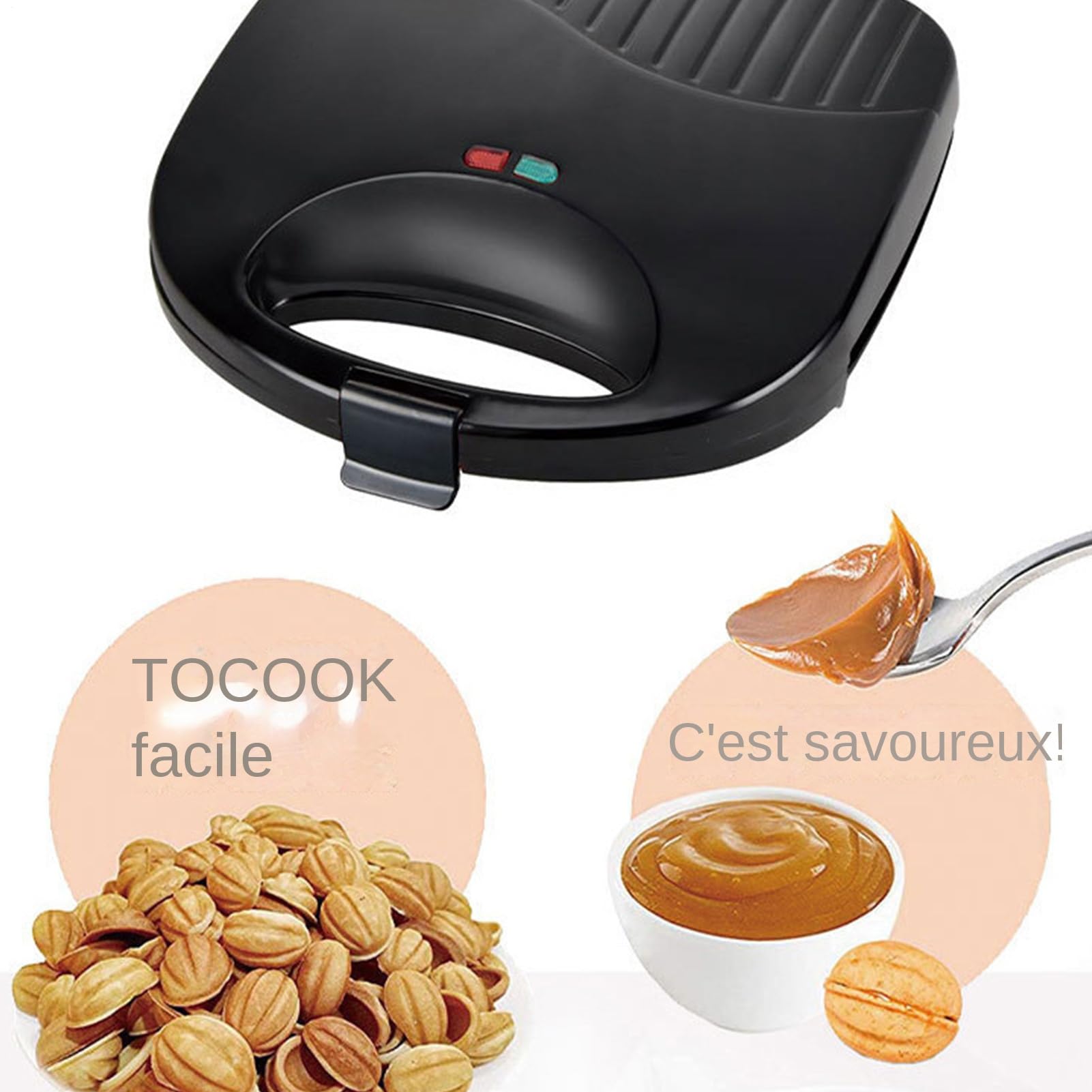 Macchina Per Torte E Biscotti Alle Noci Stampo antiaderente da biscotti a | Elettrico Elettrodomestico di cucina per colazione, snack, , waffle e pane